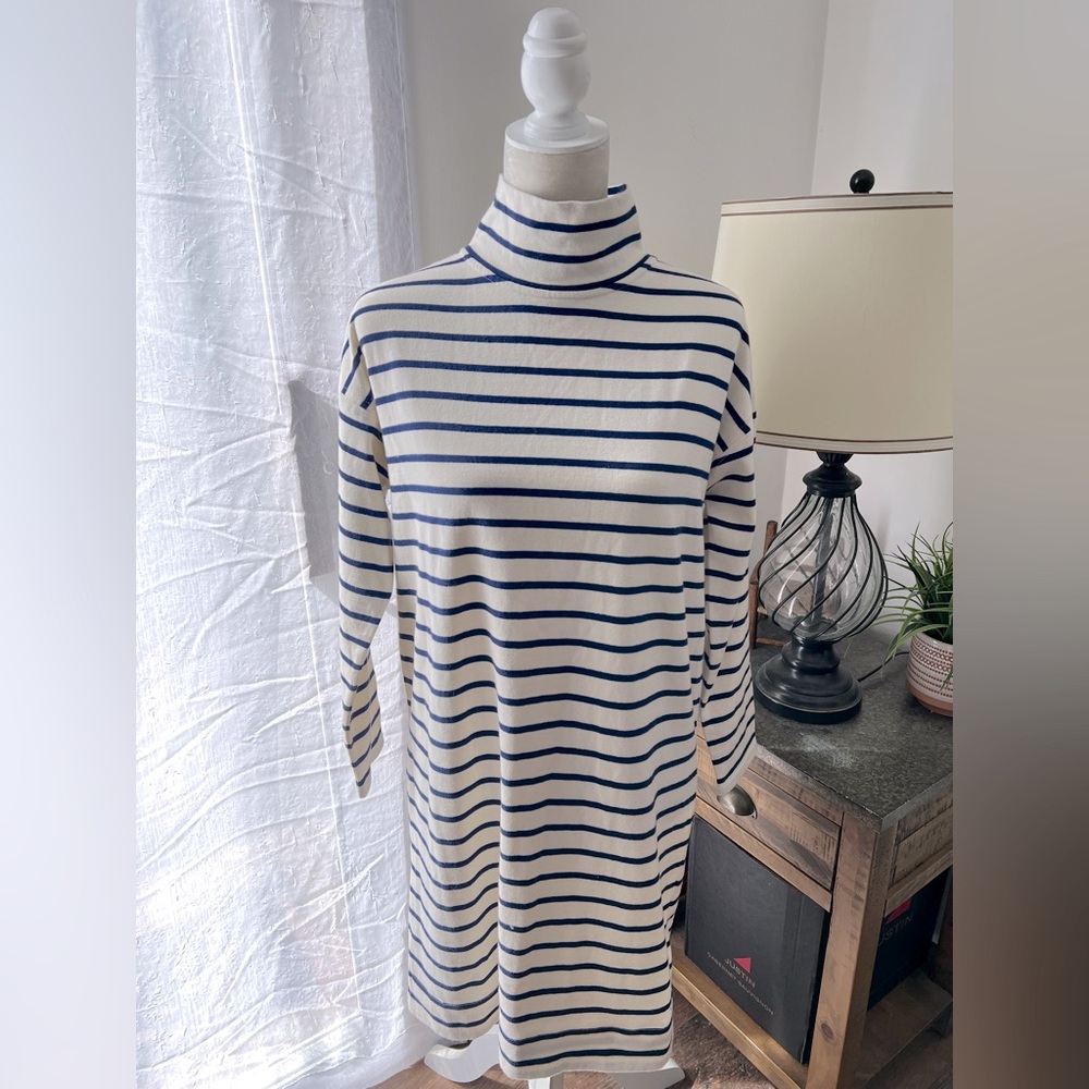 Vineyard Vines Striped Turtleneck Dress
